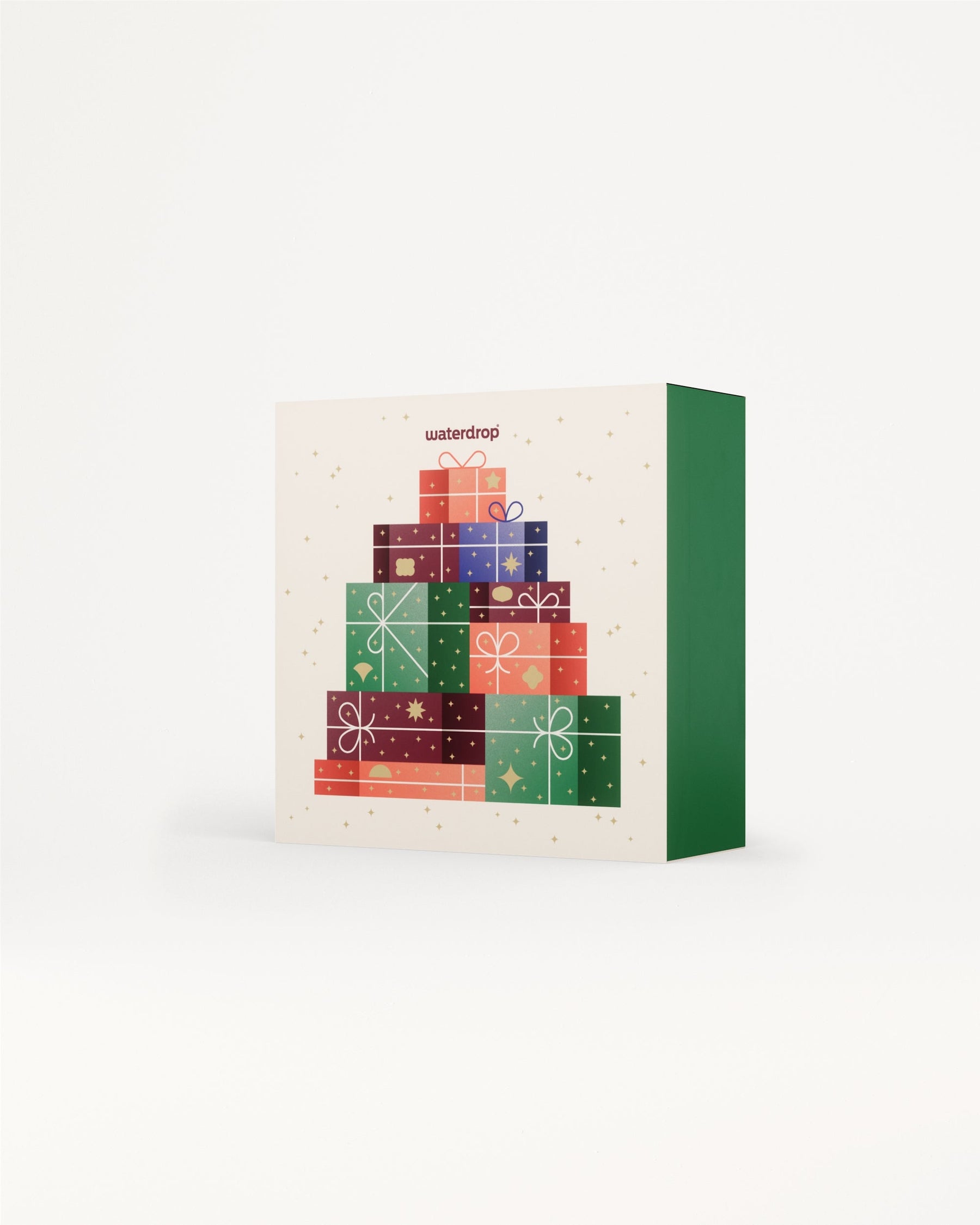 Waterdrop® Advent Calendar Large with festive gift-box design.