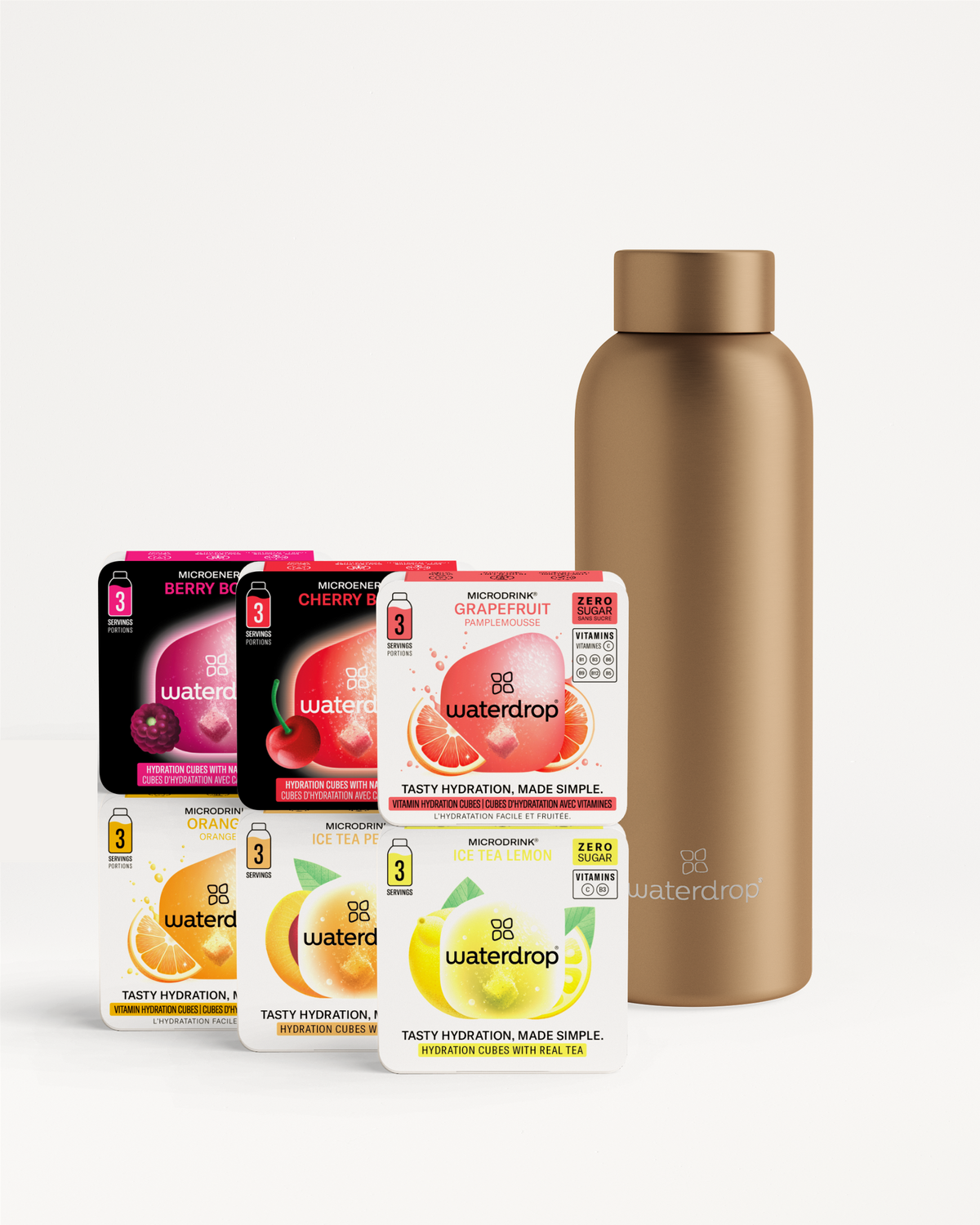 Zestaw Próbny ze Stalową Butelką Termiczna Metal