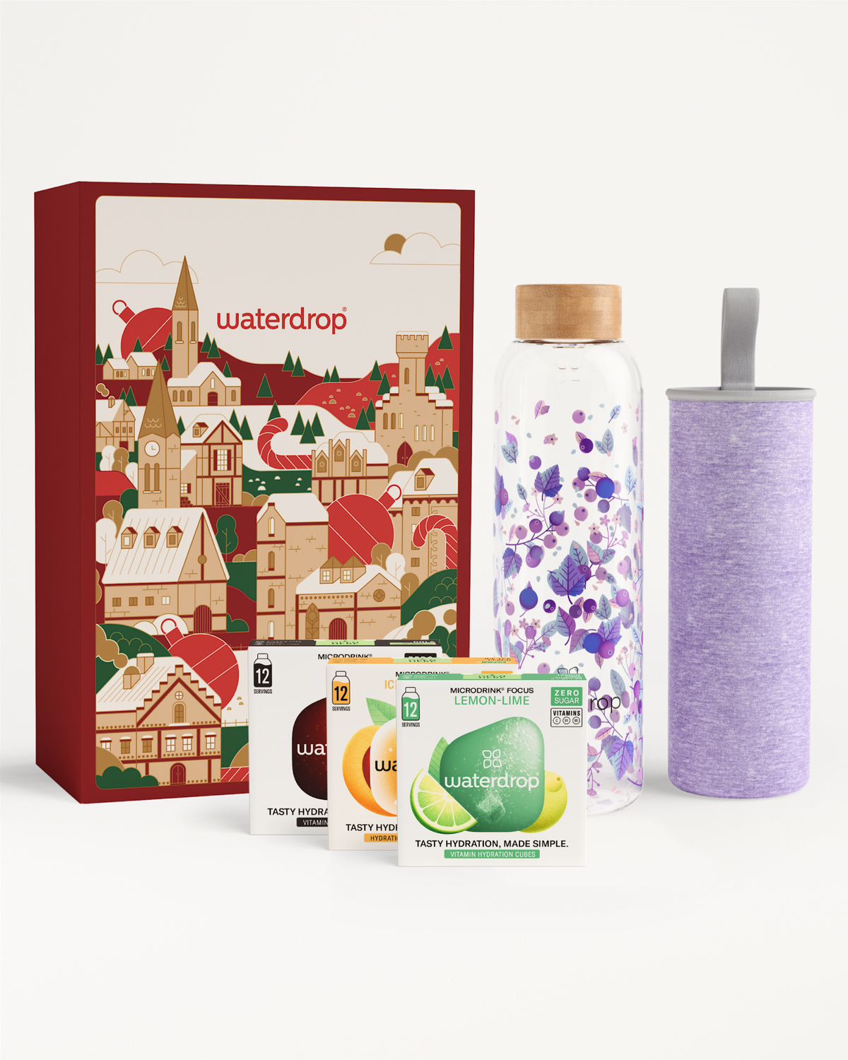 Świąteczny Zestaw ze Szklaną Butelką