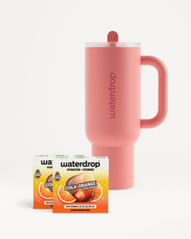 Zestaw COLA ORANGE Explorer zawiera Twin Pack COLA ORANGE oraz delikatny róż kubek termiczny Explorer.