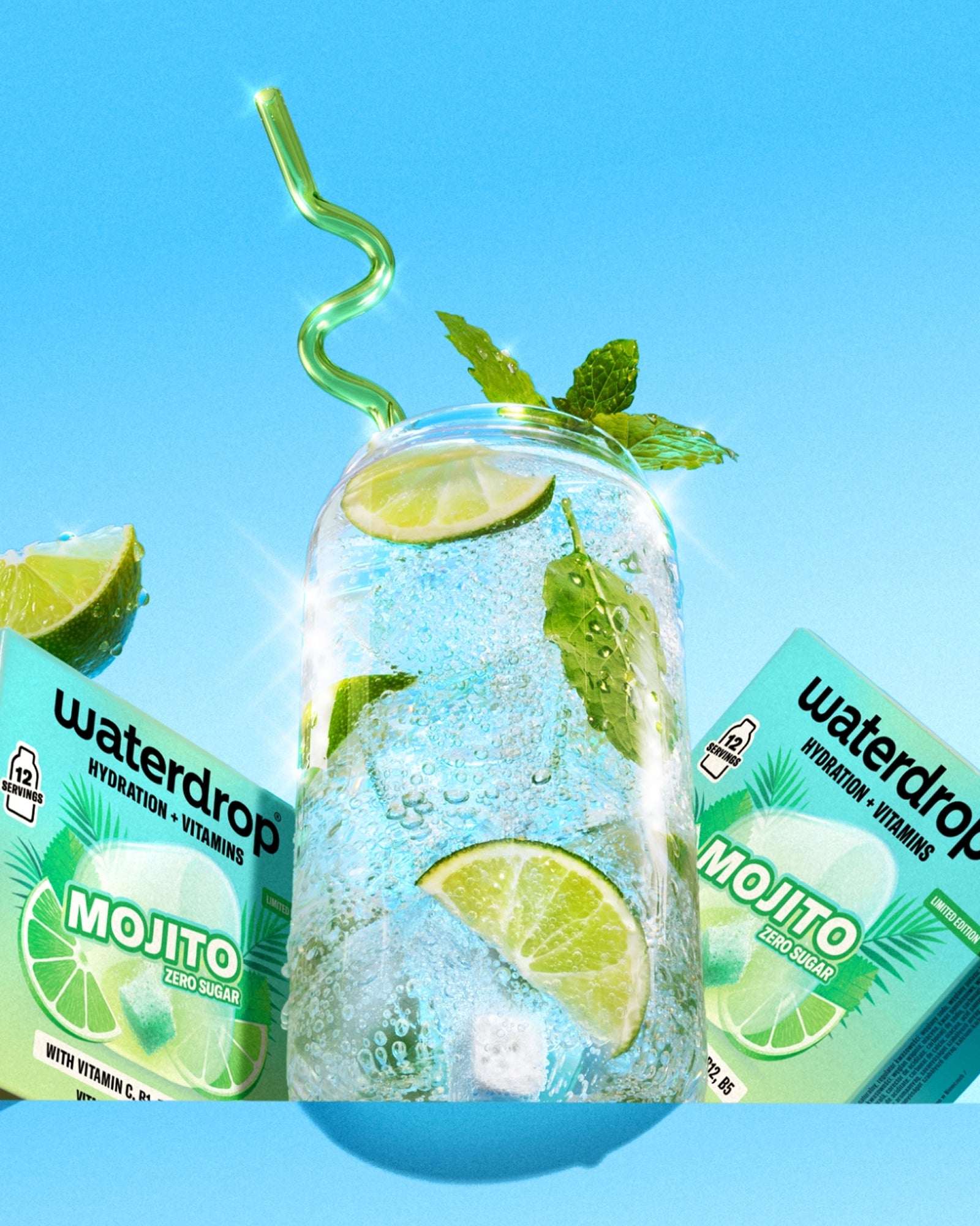 Szklane Słomki Mojito