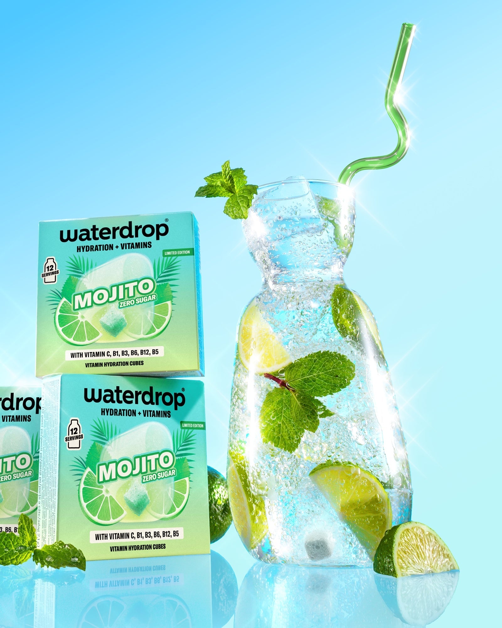 Szklane Słomki Mojito