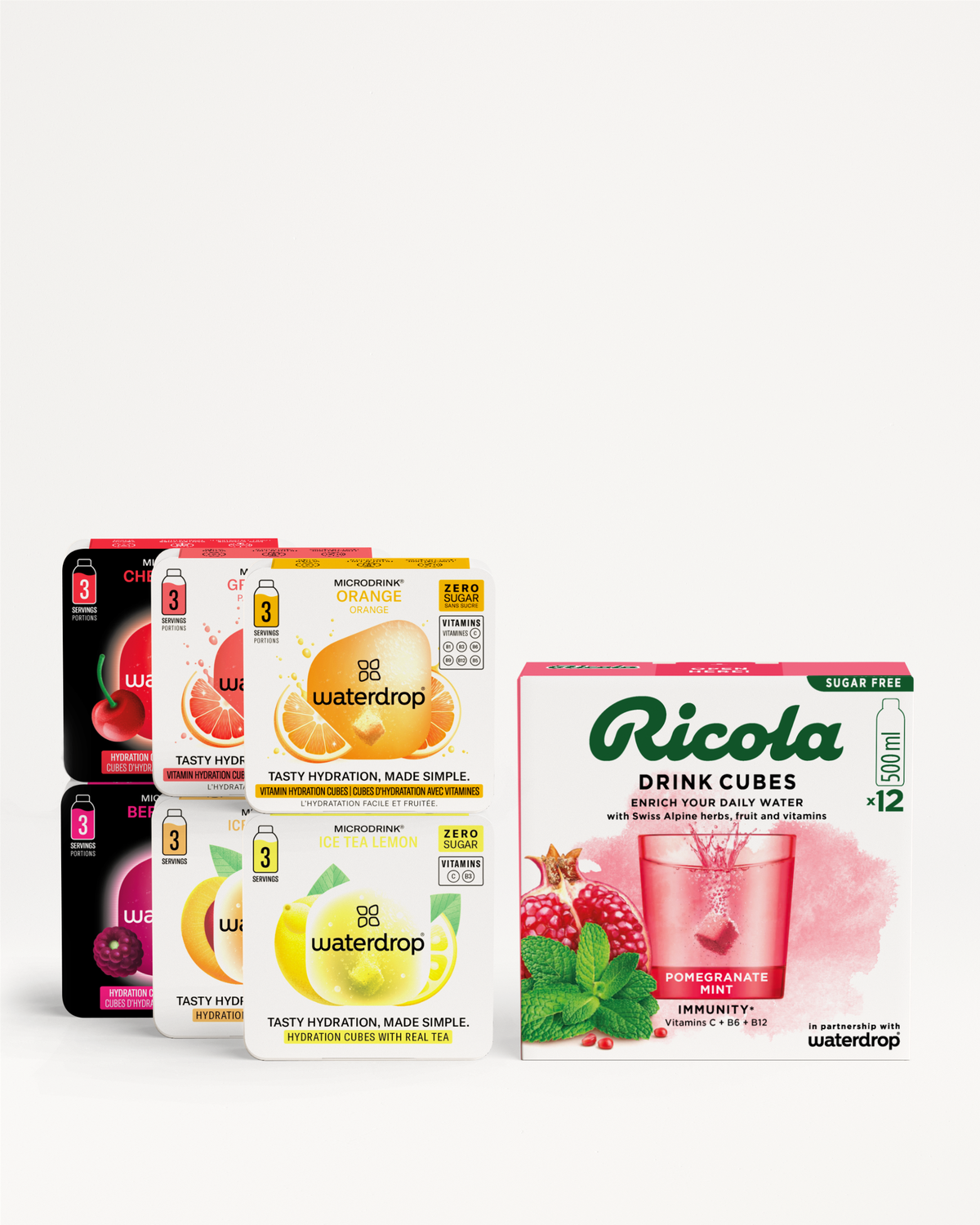 Zestaw Próbny waterdrop® x Ricola