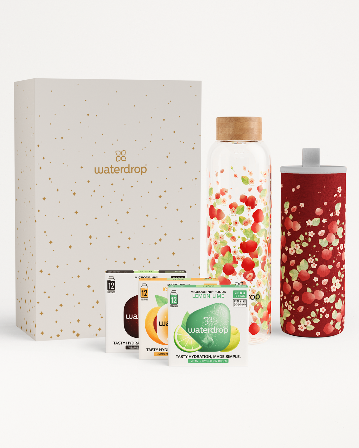 Świąteczny Zestaw ze Szklaną Butelką